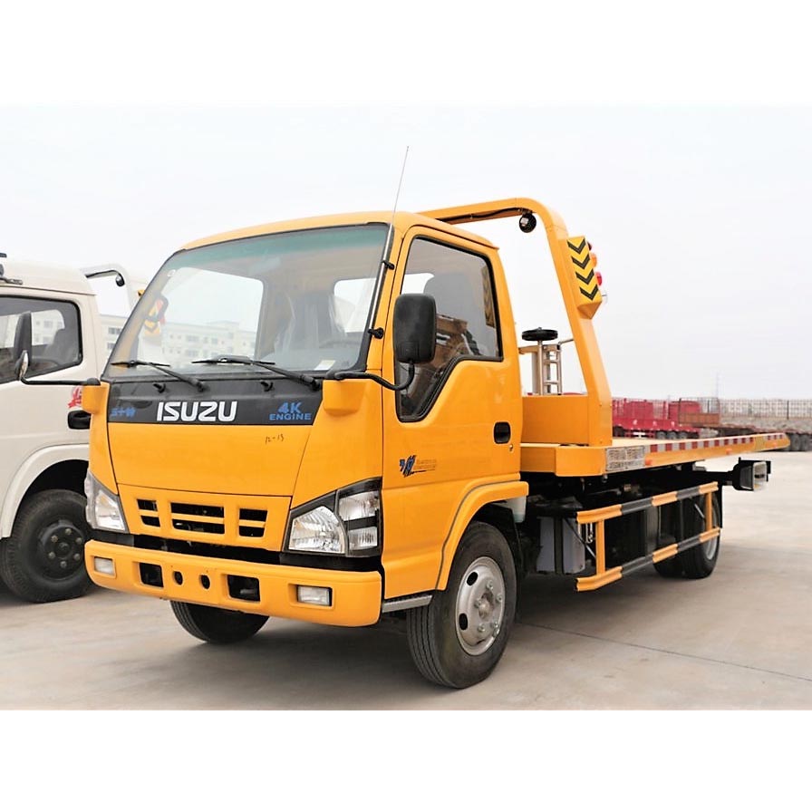 Giapponese 600P 5.6M Rollback Camion Di Soccorso Demolitore Flatbed Tow Truck con ISUZU Telaio