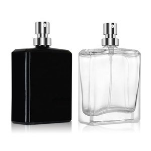 Botella de <span class=keywords><strong>Perfume</strong></span> rectangular personalizada para <span class=keywords><strong>mujer</strong></span>, espray vacío de lujo, color negro, 30ml, 50ml, 100ml - Product Image 5