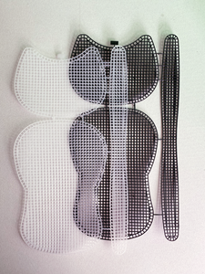 Grosir kerajinan rajut kanvas plastik jahit silang jala besar lembar kanvas plastik tas proyek bordir - Product Image 2