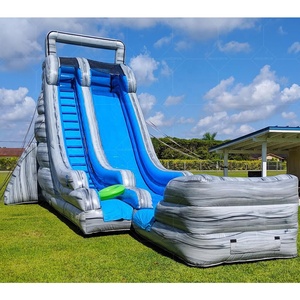 <span class=keywords><strong>Tobogán</strong></span> Acuático Inflable <span class=keywords><strong>de</strong></span> Grado Comercial <span class=keywords><strong>de</strong></span> 18 pies, Color Azul Mármol, con Piscina, <span class=keywords><strong>para</strong></span> <span class=keywords><strong>Jardín</strong></span> o Escuela - Product Image 5