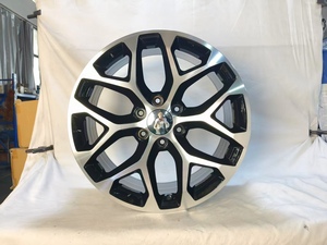 Rines y llantas FLROCKY de 20, 22 y 24 pulgadas, 6x139.7, color negro brillante cromado para Chevy Silverado Suburban 2007 1500 - Product Image 5