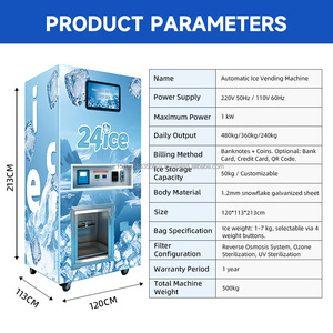 Factory direct sales, automatic bagging and bulk sales, outdoor ice vending machines, ice cube vending machines - Product Image 3