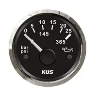 KUS เกจปรับแรงดันน้ำมันเชื้อเพลิงรถยนต์,เกจปรับความดันเชื้อเพลิง/น้ำมันอเนกประสงค์0-365 PSI/25bar