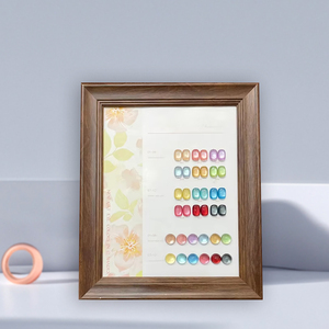 เจลเคลือบเล็บแบบกดที่ทำด้วยมือพร้อมแหล่งหลอดไฟ LED 12สีสำหรับต่อเล็บ - Product Image 2