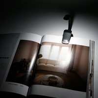 Lampe de lecture LED portable 9 couleurs rechargeable avec clip, protection oculaire, intensité réglable, idéale pour chambre à coucher - Offre Spéciale