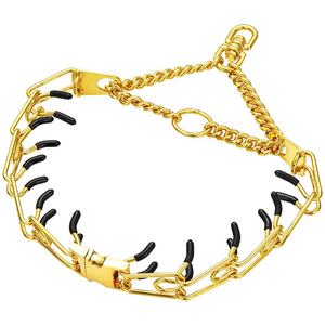 Collar de Adiestramiento para Perros de Acero Inoxidable Color Oro Rosa, Resistente - Product Image 6