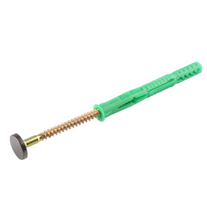 Tubo de expansión de nailon verde con rosca de 5 mm para gabinetes y ladrillos huecos, fácil instalación - Product Image 1