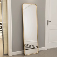 Miroir mural décoratif carré nordique de grande taille pour hôtel de luxe, maison, salon, salle de dressing, commande en gros