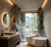FULLSUMMER Rock Hot Spring Hotel : Service de conception et de personnalisation complète de la maison, conception d'intérieur pour la maison