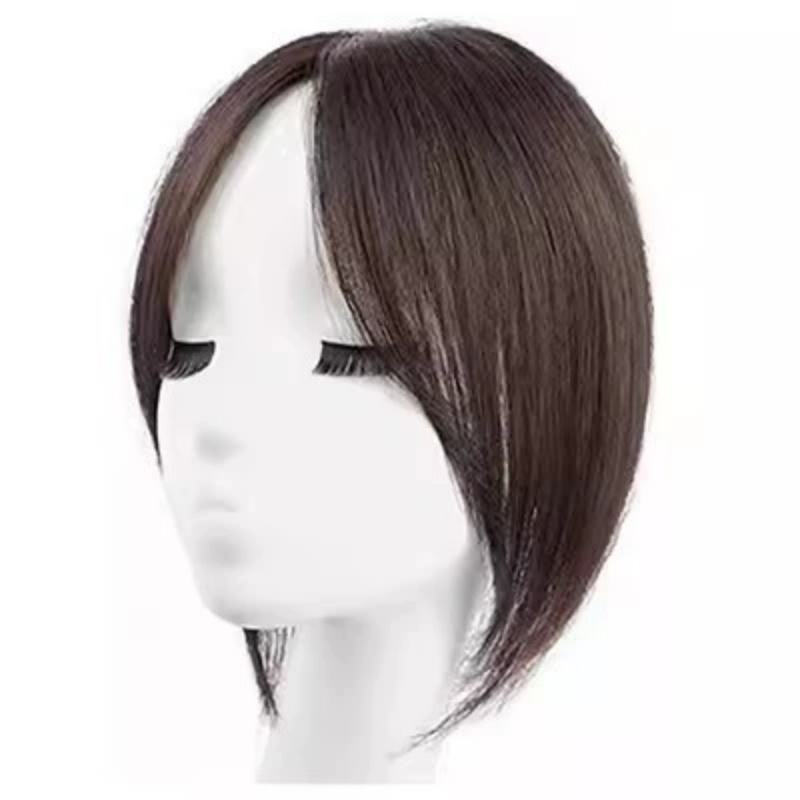 Center-parting mocha brown color