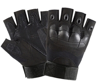 Guantes de Combate sin Dedos para Exteriores, Guantes de Protección para Hombre, para Senderismo y Ciclismo, Guantes Completos
