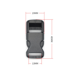 Boucle de sangle en plastique 13 mm, clip simple pour sangle de sac à dos, accessoires pour sacs - Product Image 3