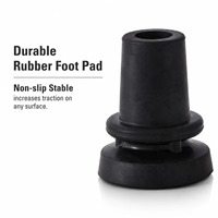 Canne légère en fibre de carbone anti-chute avec patin antidérapant, conception télescopique, hauteur réglable, capacité de charge de 250 lb