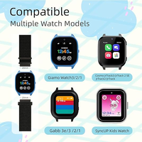 Bracelets de montre en nylon de 20 mm pour Gizmo Watch 3 3 2 1/Gabb Watch 3e 3 2 1/SyncUP & Cosmo JrTrack 5/4/3/2 SE/2/JrTrack Garçons Filles Enfants