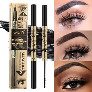 Meilleur kit de maquillage 2-en-1 à marque privée : <span class=keywords><strong>Eyeliner</strong></span> <span class=keywords><strong>liquide</strong></span> pigmenté longue tenue, waterproof et épais, et <span class=keywords><strong>Eyeliner</strong></span> minéral pour cils recourbés avec tampon - Product Image 3