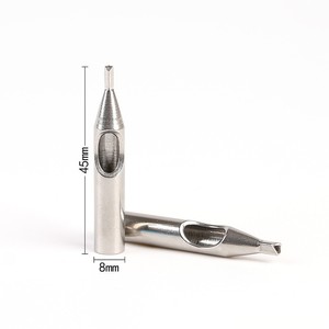 Puntas de acero inoxidable para tatuajes, cubiertas de aguja y tubo para máquina de bobina, kit de pistola, suministros de tatuaje al por mayor - Product Image 6