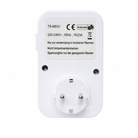 Minuteur mécanique compact 24 heures 230V 16A 3680W 48 programmes marche/arrêt réglage 15 minutes pour le contrôle de l'éclairage domestique