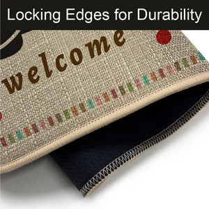 Personalizzabile di piccole dimensioni Anti-scivolo tappetino <span class=keywords><strong>in</strong></span> <span class=keywords><strong>gomma</strong></span> di lino lavabile tappeto dal produttore per uso domestico e alberghiero - Product Image 3