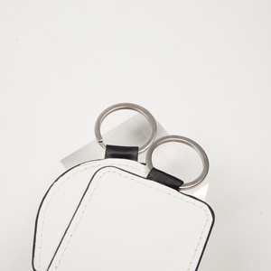 Porte-clés en cuir PU vierge avec Logo personnalisé, découpée sur le côté à l'huile, <span class=keywords><strong>pour</strong></span> impression UV, 1 pièce - Product Image 6