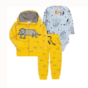 Redkite Giacca con cerniera a maniche lunghe 100% cotone 9-24 mesi 3T Importata per neonati maschi, set di vestiti per bambini - Product Image 4