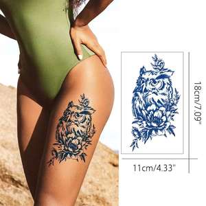 Eco Friendly hombres mujeres arte corporal medio brazo <span class=keywords><strong>pierna</strong></span> tatuajes semipermanentes impermeable manga temporal tatuaje pegatina - Product Image 6