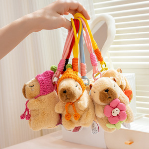 ตุ๊กตาคาปิบาราขนนุ่มสุดฮิตบนอินเทอร์เน็ต กล่องสุ่ม ของเล่นสัตว์น่ารัก พร้อมจี้ห้อยกระเป๋าแองเจิลสำหรับเด็ก - Product Image 3