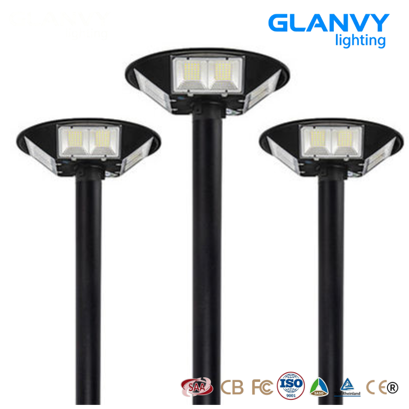 Solar DC Garden Light 300W Outdoor LED IP66 Waterproof Rechargeable Motion Sensor Landscape Lighting for Villa Park Pathway
