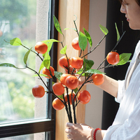 Bouquet de Branches d'Oranges Artificielles en Gros, Vente Chaude, Plante Artificielle pour Décoration Maison, Hôtel, Mariage, Bureau, Jardin, Aménagement Paysager