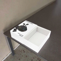 Boîte cadeau personnalisée en matériau recyclé avec fermeture magnétique, doublure en éponge, emballage écologique pour accessoires électroniques