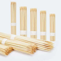 Bâtonnets de barbecue en bambou de qualité supérieure, couleur naturelle, écologiques, biodégradables, longueur 12-50 cm, bâtonnets en bambou pour barbecue