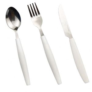 Ensembles de couverts jetables en plastique avec poignée ergonomique, cuillères et fourchettes, design ergonomique, vente en gros - Product Image 1