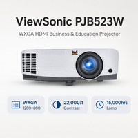 Proyector DLP ViewSonic PJB523W WXGA, Contraste de 22000:1, HDMI, Proyector para Negocios y Educación, para Reuniones de Oficina y Aulas
