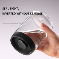Bocal de conservation moderne en verre borosilicate transparent avec couvercle sous vide pour aliments, céréales et grains de café