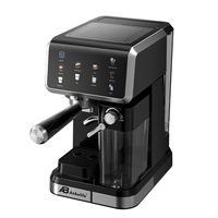 Machine à café expresso Anbolife 20 bars avec contrôle numérique programmable, contrôle de température NTC, design compact et réservoir à lait OEM