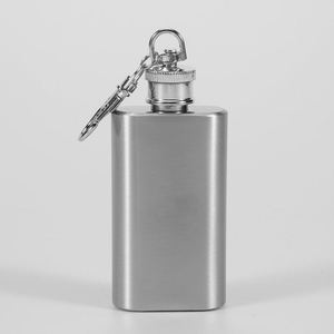 Venta al por mayor 1Oz Mini Petaca de acero inoxidable al aire libre vino olla Alcohol licor whisky viaje regalos promocionales llavero botella - Product Image 4