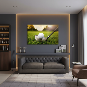Sleek Printed Canvas Artwork - Modern Golf Wall Art for Man Cave Decor,<b>WRAPPED</b> CANVAS - Product Image 3