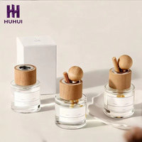 Désodorisant liquide écologique longue durée pour voiture et maison, 50 ml, boule de bois, Thé Blanc, Osmanthus, Gardénia