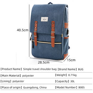 Custom Waterproof <b>Nylon</b> Smart Travel Laptop <b>Backpack</b> Usb Laptop <b>Backpack</b> Waterproof Laptop <b>Backpack</b> Poliester Unisex for Kids - Product Image 4