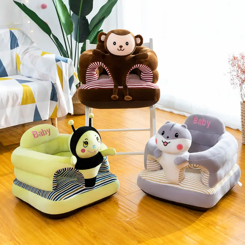 Chaise d'apprentissage personnalisée pour bébé, petit canapé, chaise d'entraînement pour bébé, jouet en peluche