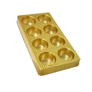 फैक्टरी कस्टम खाद्य mooncakes के लिए स्पष्ट पीपी प्लास्टिक 2X4 छेद ब्लिस्टर ब्लिस्टर पैकेजिंग macaron पैकेजिंग बॉक्स