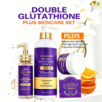 Kit de Soins Éclaircissants 5 Jours du Fabricant : Sérum Double Glutathion Vitamine C, Crème Visage Anti-Taches, Savon Blanchissant – Fourniture OEM/ODM