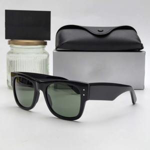 パンクシェイプサングラス眼鏡スクエア厚手アセテート女性ファッション男性偏光ドライビングブランドデザイナーサングラス - Product Image 1