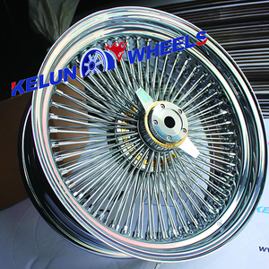 ล้อแม็กซ์เหล็กฟอร์จ 22x8 โครเมียมลายหลายก้าน แบบถอดได้ ใหม่ 4 ชิ้น - Product Image 2