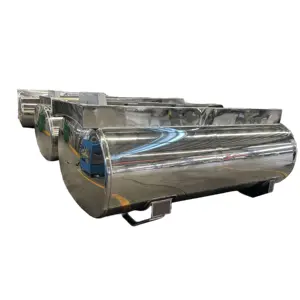 CKD SKD 3500 litros 2000L 5700L 16500L 20000L Acero de aluminio 5454 tanques de espejo brillante exportación a Arabia Saudita Oriente Medio Omán