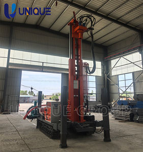 Plataforma de perforación civil y proyectos geotérmicos ÚNICA, máquina perforadora neumática sobre orugas de 300m con caja de cambios de engranajes y componentes de núcleo de rodamiento - Product Image 5