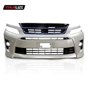 PP 주입 Modellista 디자인 안면 성형 바디킷 led 그릴 자동차 범퍼 2008-2014 도요타 Vellfire 바디 키트