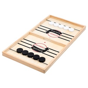 Jeu de société éducatif Hockey Fast Sling Puck - <span class=keywords><strong>Matériel</strong></span> en bois pour les enfants de 5 à 7 ans et les adultes, jeu interactif - Product Image 2