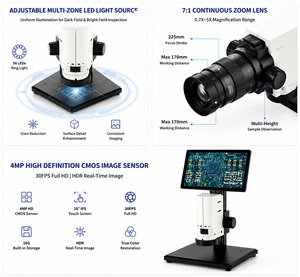 Écran tactile HD, stéréo, vidéo numérique continue pour les tests électroniques en usine et en laboratoire - Product Image 6