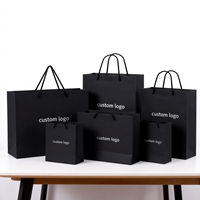 Tas Kado Kertas Kraft Logo Kustom, Warna Perak Emas, Bahan Ivory Board, untuk Pakaian, Belanja, Perhiasan, Jam Tangan
