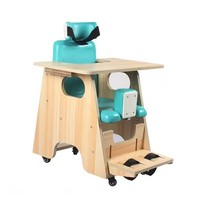 Chaise d'entraînement pour la rééducation médicale de l'hémiplégie, correction posturale spéciale pour enfants de 2 à 6 ans, en bois et cuir, pour la maison